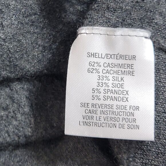 Theyskens Theory Sweater Womens XS* Gray Cashmere Silk Blend Off Shoulder Straps - Picture 10 of 11
